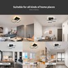 Garwarm Modern LED Ceiling Light, Dimmable 3 Heads Squares Ceiling