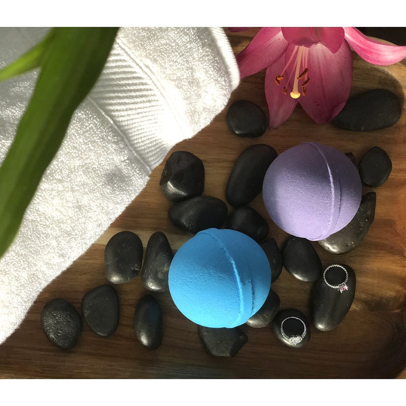 Ocean Breeze Lavender Bath Bombs Gift Set of 2 with
