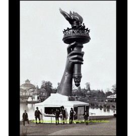 Statue of Liberty Torch PHOTO Not Yet Complete on tour in Philadelphia! 1876