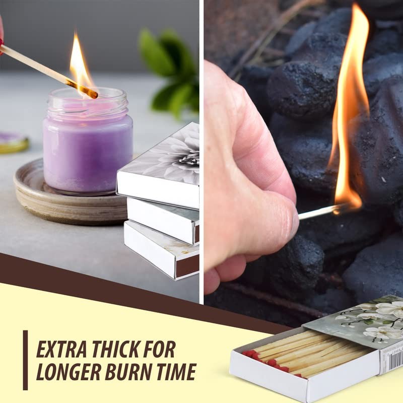 Box Matches, Long Wooden Matches, Strike on Box - Kitchen