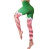 COOLOMG Women's Christmas Leggings Ugly Santa Funny Costume Tights Full-Length
