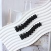 KQueenest Black Press On Nails Almond Square Coffin Nails for