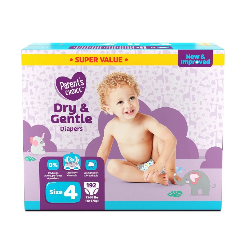 Parent's Choice Parent’s Choice Dry & Gentle Baby Diapers Size