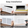 30x6 Baseboard Return Air Grille for 30"Wx6"H Duct Opening, 7/8"