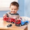 Winrayk 4Pcs Tow Truck Toys & Transport Vehicles Set, Pull