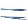 2 Pcs Fine Tipped Tweezers Straight Tip Bent Tip Titanium