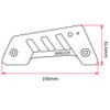 ZETA RACING MONKEY125 (JB02/JB03) Heel Guard, Black, Contact Prevention, High