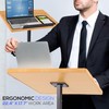 Pyle Portable Floor Lectern Podium Stand-Height Adjustable Steady Standing Design