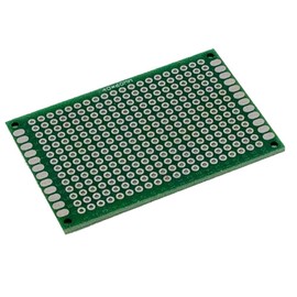 MakerMind 5x Double-sided Perforated Grid Board 4 x 6 cm 2.54 mm Circuit Board Soldering Board Compatible with Arduino