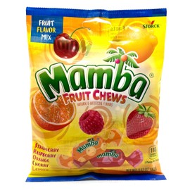 Mamba Fruit Chews, Strawberry, Raspberry, Orange, Cherry, Lemon