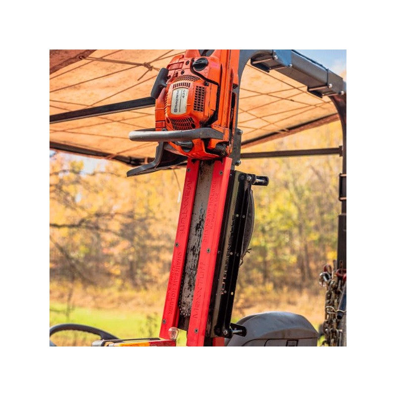 MAXXTUFF Heavy-Duty Tractor ROPS Chainsaw Holder, Model RCSH001