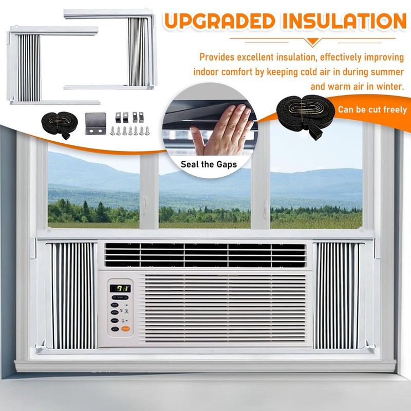 HUAREW Window Air Conditioner Side Panel with Frame