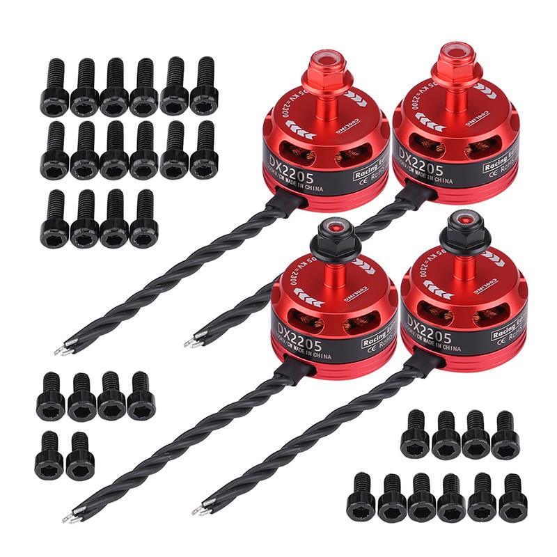 4pcs DX2205 2300KV 2-4S Brushless Motor for X210 X220 250