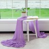 Cheesecloth Table Runner 35x120 Inches Boho Gauze Sheer Fabric Table