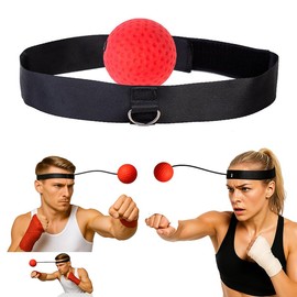 VEDA BoxBoxing Reflex Ball with Headband – Advanced Reaction Training Equipment for Focus, Speed & Coordination – Adjustable Fit for Men & Womening Reflex Ball with Headband