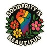Rainbow Power Fist Intersectional Pride Sticker (2.75" x 3")
