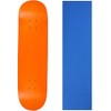 Moose Skateboard Deck Blank Neon Orange 8.0" Blue Grip