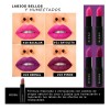 Kit 8 Labiales Bissu Humectante Tonos Rosas Morados