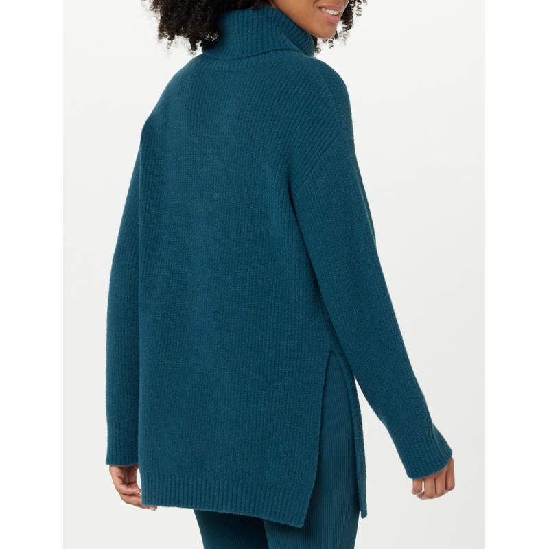 The Drop Grayson Super Soft Drop Shoulder Turtleneck Sweater, Legion