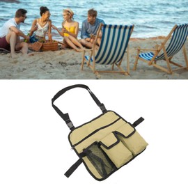 Beach Armrest Side Beach Armrest Side Chair Tote Bag Multi Pockets For Organizer Beach Lounge For Camping