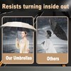 YUNYU Umbrella Windproof Strong, 12 Ribs Auto Open & Close