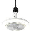 E27 LED Ceiling Light with Fan, Modern 180° Rotation Ceiling