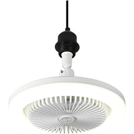 E27 LED Ceiling Light with Fan, Modern 180° Rotation Ceiling Fans with Lighting, App Remote Control, 30 W Dimmable Timer Lamp with Fan for Bedroom Light Fan Grey 25 cm