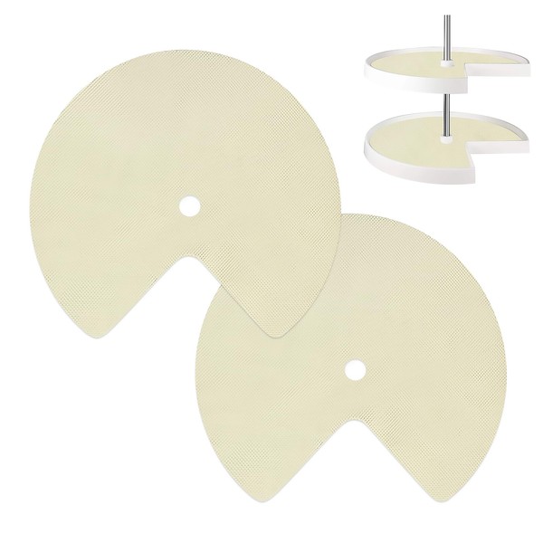 2 Pcs Kitchen Lazy Susan Shelf Liner Non-Adhesive, Strong Grip