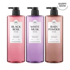 Happy Bath 해피바스 모이스처 퍼퓸 바디워시 760g [02 화이트머스크 바디워시 760g] Happy Bath Moisture Perfumed Body Wash 760g [02 White Musk Body Wash 760g]
