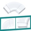 90 Degree Gutter Elbow, White PVC Drain Downspout Elbow, Downspout