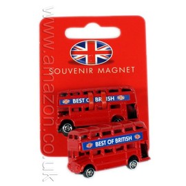 London Gift /Souvenir Die Cast Metal Fridge Magnet - 3D Double Decker Bus