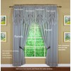 Today's Curtain Emelia Original Voile Fan Insert, Grey, 30" W