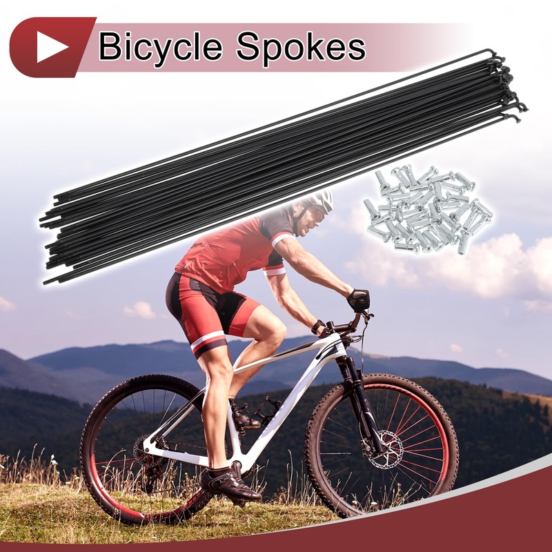 X AUTOHAUX 36 Set 14G Bicycle Spokes 287mm Bike Wheel