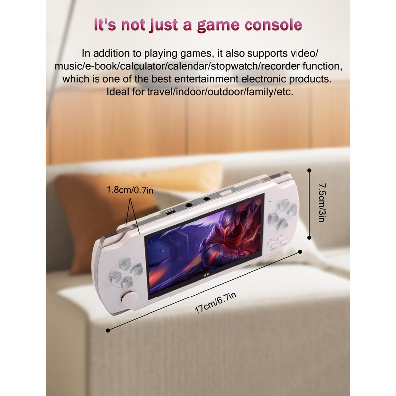 CZT 4.3 inch Retro Game Console with mps mp4 Function