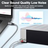 XMSJSIY USB C to 6.35mm Cable Type C to Dual