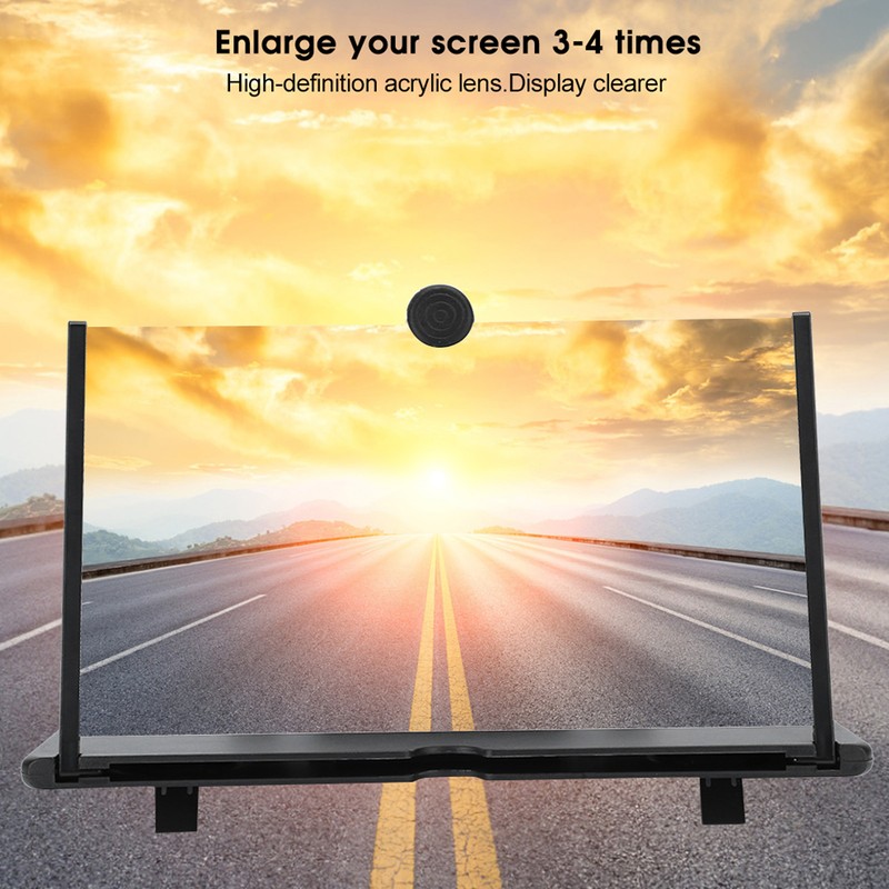 12 Inch Screen Magnifier 3D HD Mobile Phone Screen Amplifier