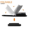 Travel Hair Brush with Mirror, Portable Folding Scalp Massage Comb,