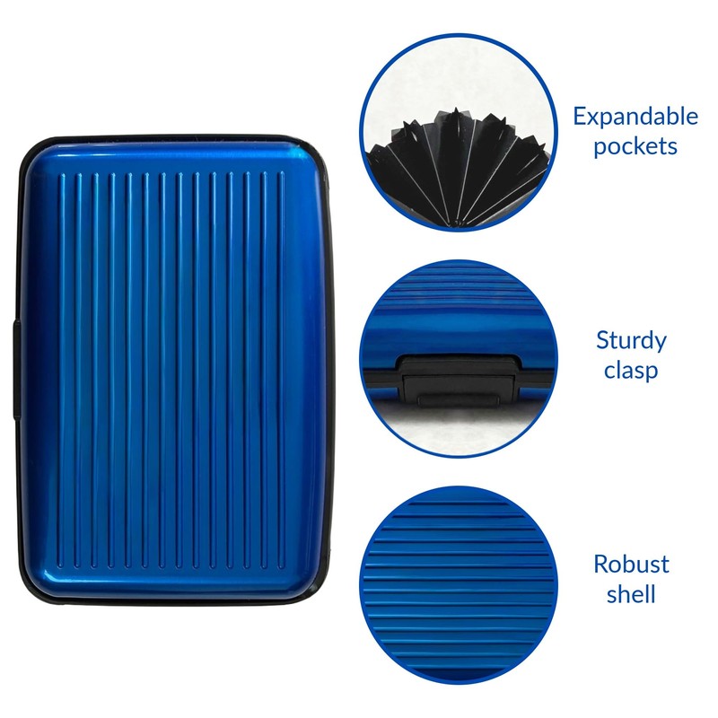 kanta RFID Blocking Credit Card Holder, Card Protector, Aluminium, Business