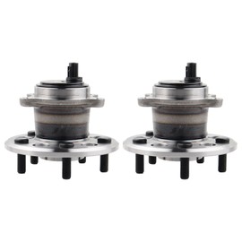 MISIOEK 2 x Rear Wheel Hub Bearing Assembly Compatible with 2012-2017 Toyota Camry,2013-2018 Avalon,ABS & 5-Lug,Replace 512454 512455