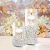 Mega Candles 24 pcs Unscented White Floating Candles, Hand Poured