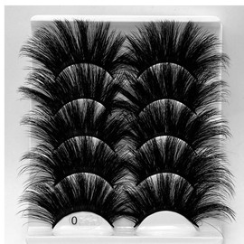 HBZGTLAD NEW 5Pair Fluffy Lashes 25mm 3d Mink Lashes Long Thick Natural False Eyelashes Lashes Vendors Makeup Mink Eyelashesa(5D80)