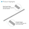 CoCud 5 Pieces Square Tool Bit 2 mm x 8