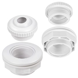 Pool Jet Nozzles, 3/4" Directional Flow Eyeball Inlet Jet Fitting with 1-1/2 Inch MIP Thread for Hayward SP1419D, 1-1/2 Inch FIP Inlet Return Fitting with Locknut & Gasket for Hayward SP1023 (2 Pack)