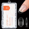 Modelones XS Short Coffin Nail Tips, Pre-shaped Full Cover Fake