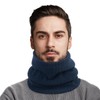 Minicoco Unisex Winter Neck Warmer Thermal Knitted Snoods Windproof Fleece