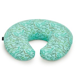 Dream On Me Beeboo Nursing Pillow and Positioner, Breastfeeding and Bottlefeeding Pillow, Removable and Washable Pillow Cover, Soft and Breathable Fabric, Green