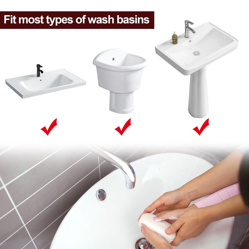 Quacc 4 PCS Sink Overflow Covers Sink Hole Round Overflow