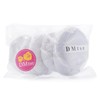 DMtse Set of 6 Round Jumbo Velour Powder Puff by