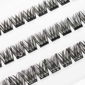 Lash FX Press & Go Pre-Glued Cluster Lashes - Rome: Flirty and fluffy, adding wispy volume with an elegant touch, perfect for a natural yet enhanced look. 36 Clusters in 3 Lengths with Tweezers