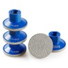 LOZLIN 3-Pack 2" Brazed Grinding Heads 5/8-11 Thread - Flat